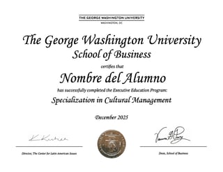 certificado GWU pgcu